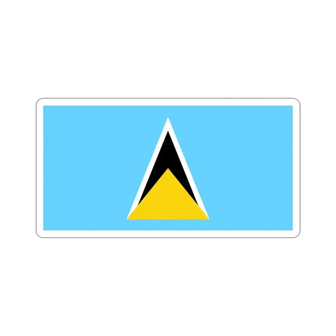 Flag of Saint Lucia STICKER Vinyl Die-Cut Decal - The Sticker Space