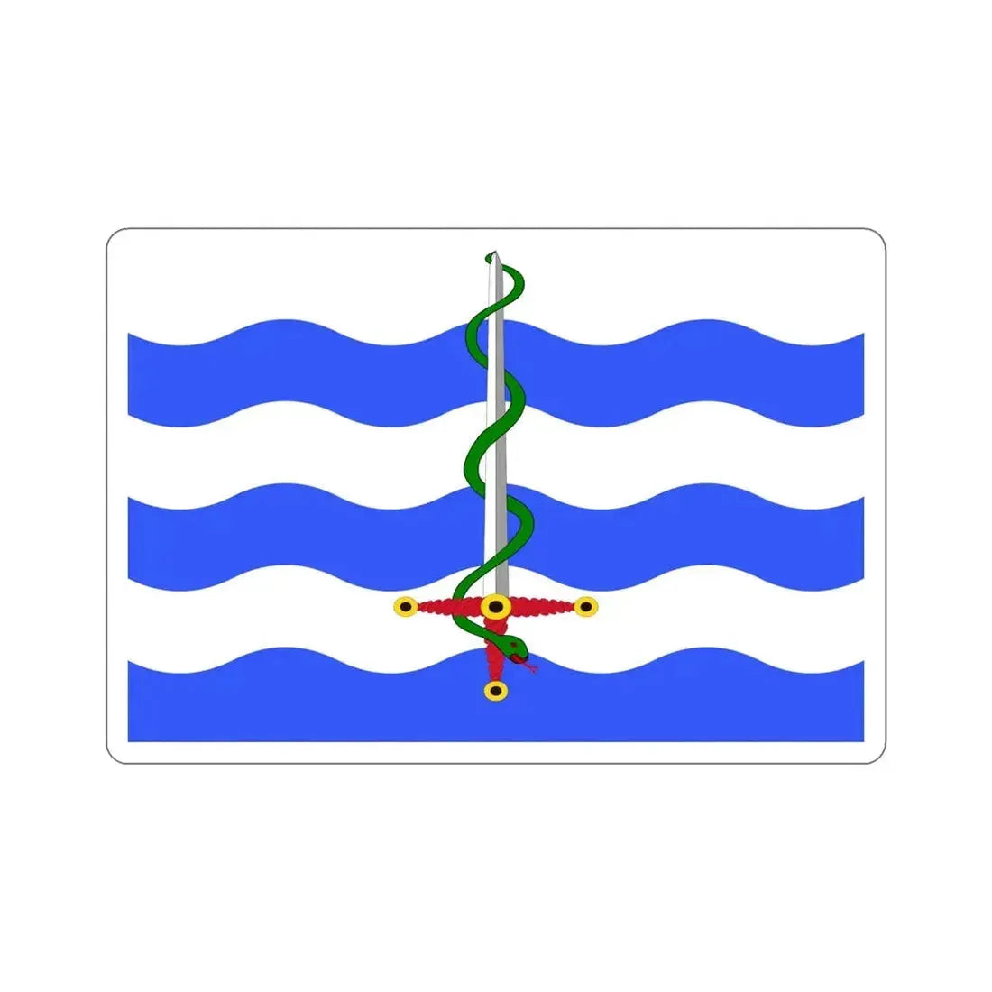 Flag of Saint Paul's Bay Malta STICKER Vinyl Die-Cut Decal 5 Inch - The Sticker Space