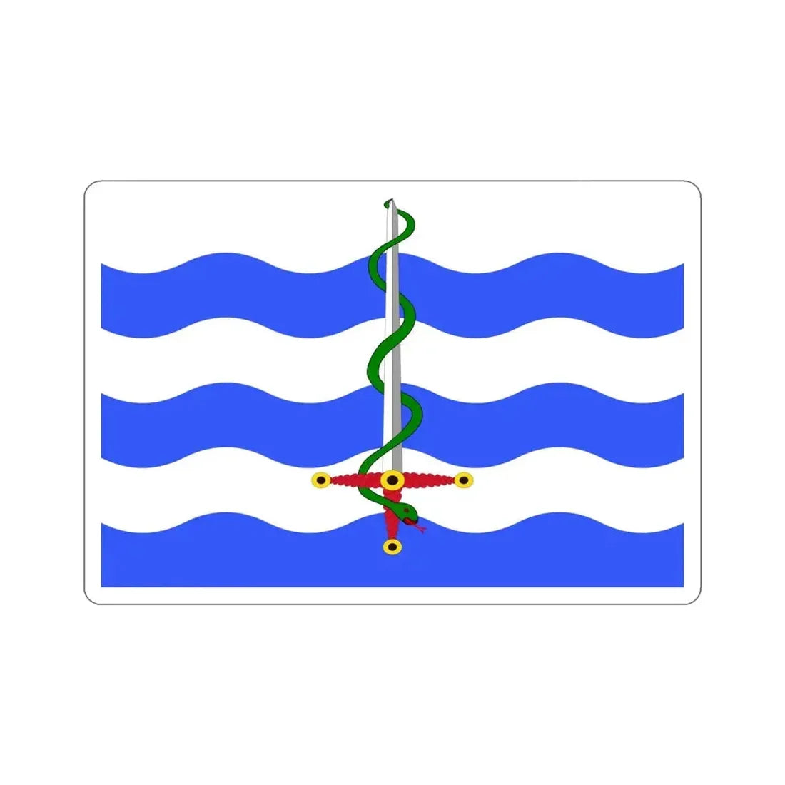 Flag of Saint Paul's Bay Malta STICKER Vinyl Die-Cut Decal - The Sticker Space