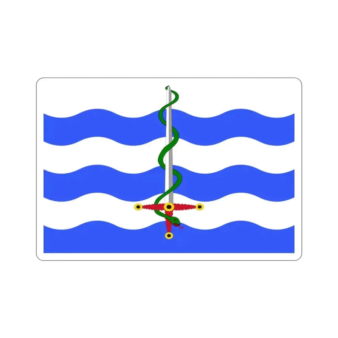 Flag of Saint Paul's Bay Malta STICKER Vinyl Die-Cut Decal - The Sticker Space