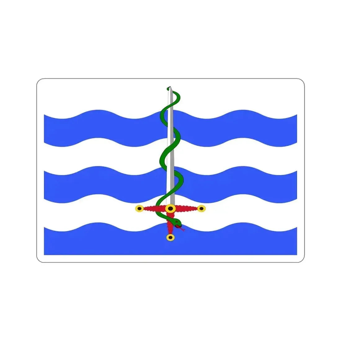 Flag of Saint Paul's Bay Malta STICKER Vinyl Die-Cut Decal - The Sticker Space
