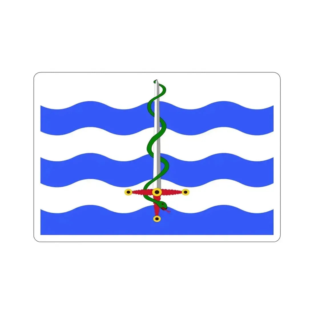 Flag of Saint Paul's Bay Malta STICKER Vinyl Die-Cut Decal - The Sticker Space