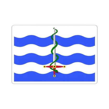 Flag of Saint Paul's Bay Malta - STICKER Vinyl Kiss-Cut Decal 2 Inch White - The Sticker Space