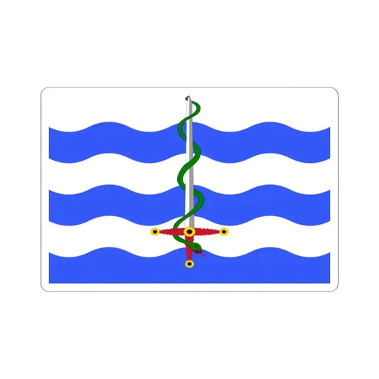 Flag of Saint Paul's Bay Malta - STICKER Vinyl Kiss-Cut Decal 2 Inch White - The Sticker Space