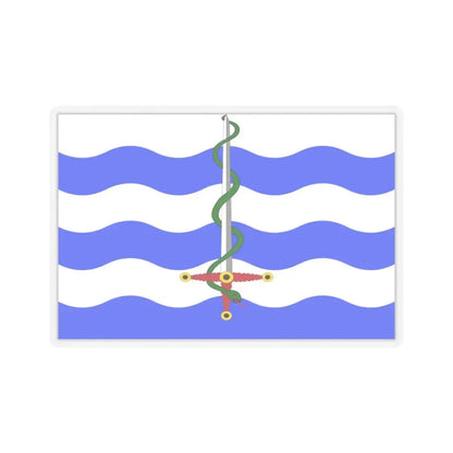 Flag of Saint Paul's Bay Malta - STICKER Vinyl Kiss-Cut Decal 3 Inch Transparent - The Sticker Space