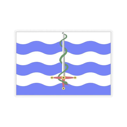 Flag of Saint Paul's Bay Malta - STICKER Vinyl Kiss-Cut Decal 4 Inch Transparent - The Sticker Space