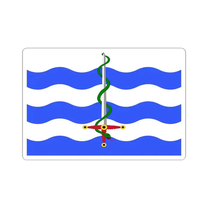 Flag of Saint Paul's Bay Malta - STICKER Vinyl Kiss-Cut Decal 4 Inch White - The Sticker Space