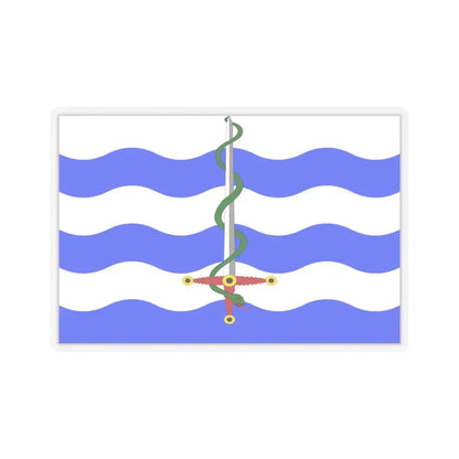 Flag of Saint Paul's Bay Malta - STICKER Vinyl Kiss-Cut Decal 6 Inch Transparent - The Sticker Space