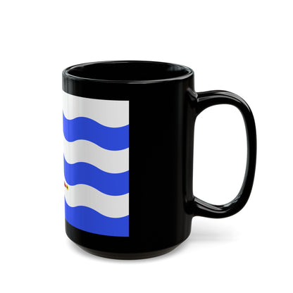 Flag of Saint Paul's Bay Malta - Black Coffee Mug-The Sticker Space