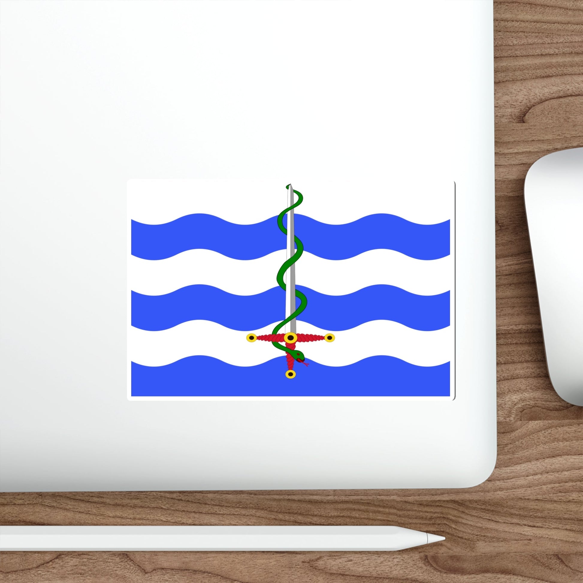 Flag of Saint Paul's Bay Malta STICKER Vinyl Die-Cut Decal-The Sticker Space