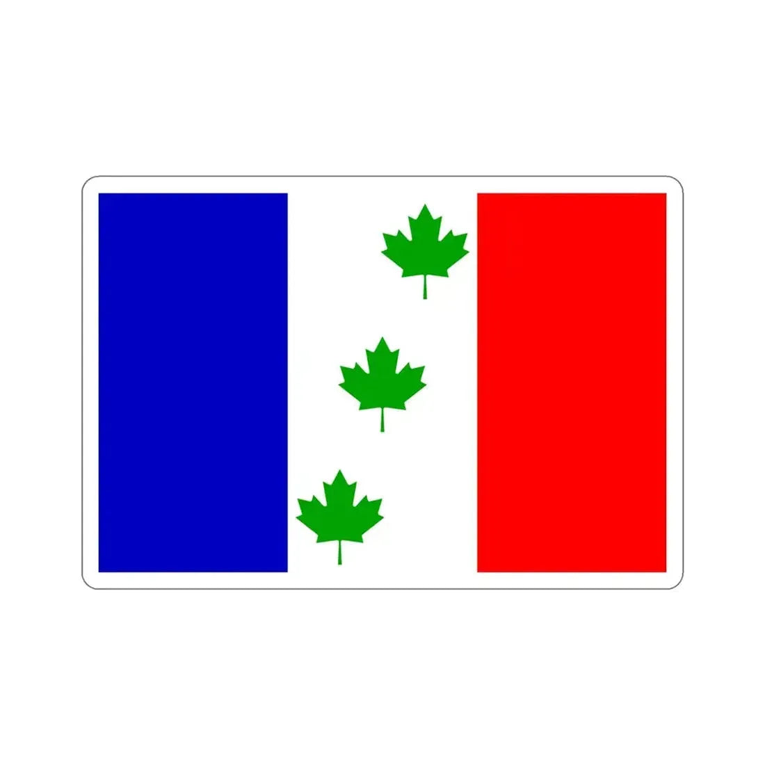 Flag of Saint Éphrem de Beauce Quebec Canada STICKER Vinyl Die-Cut Decal 4 Inch - The Sticker Space