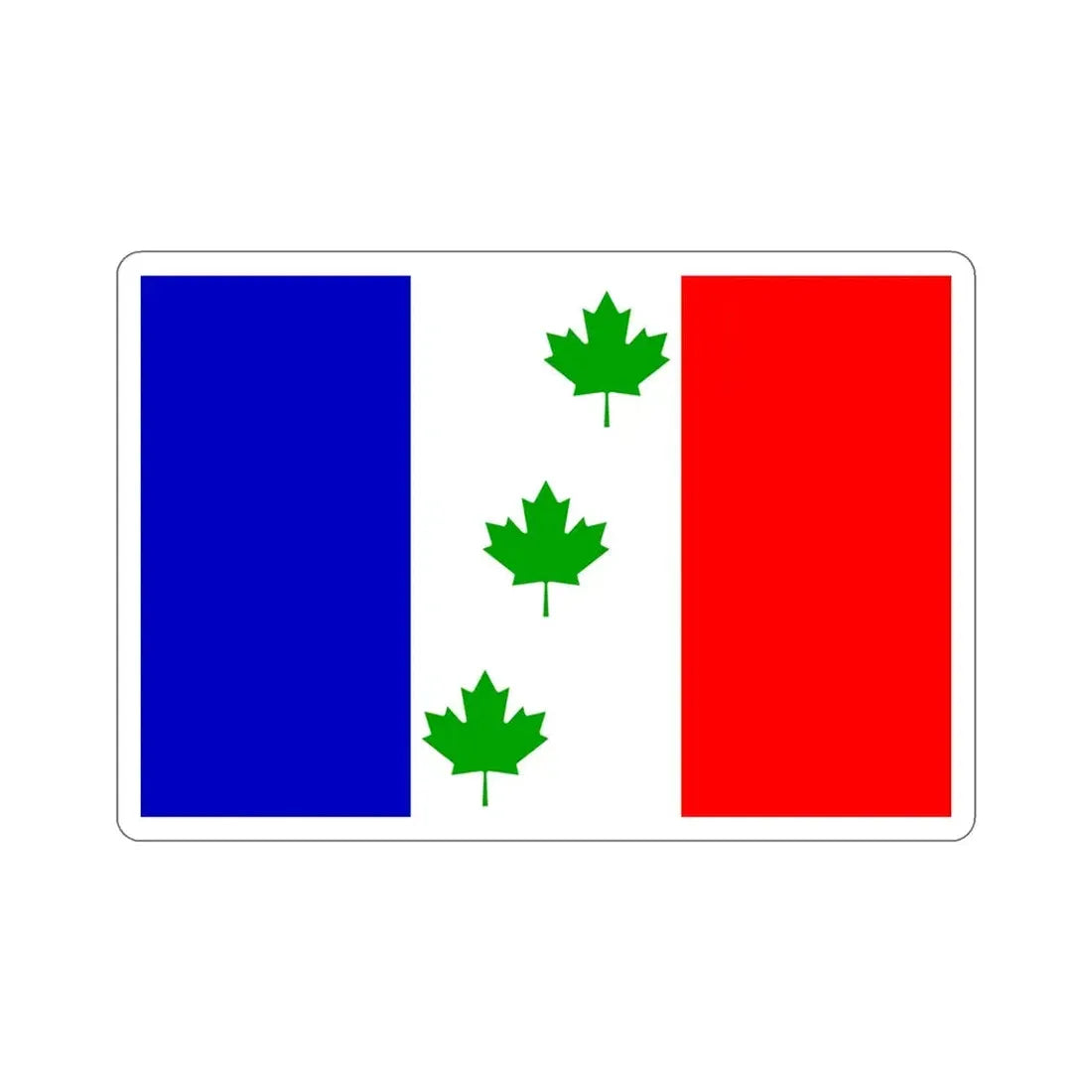 Flag of Saint Éphrem de Beauce Quebec Canada STICKER Vinyl Die-Cut Decal 4 Inch - The Sticker Space