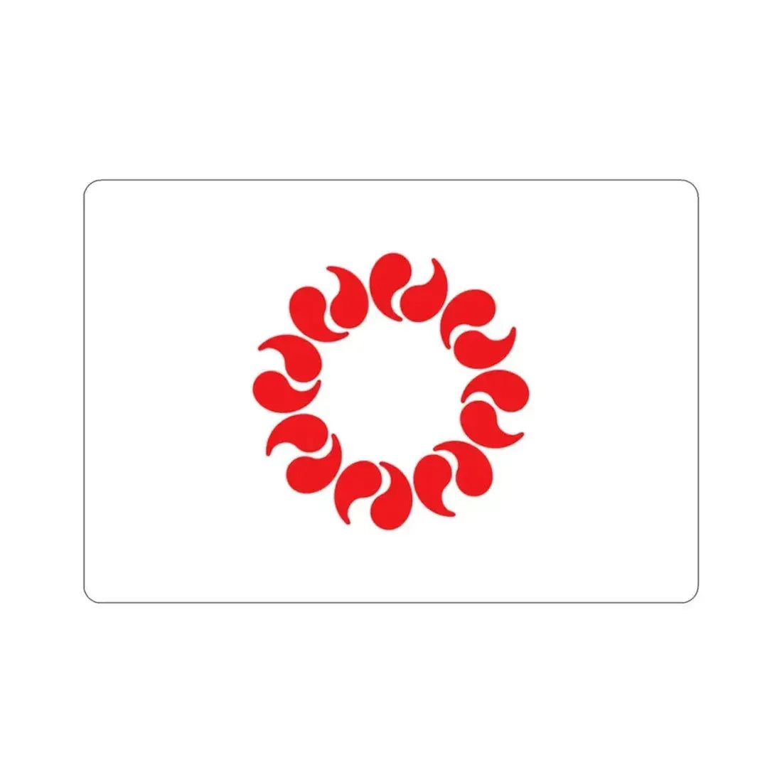 Flag of Saitama Prefecture Japan STICKER Vinyl Die-Cut Decal 2 Inch - The Sticker Space