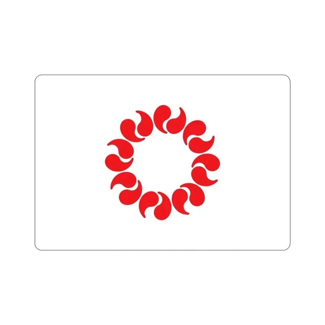 Flag of Saitama Prefecture Japan STICKER Vinyl Die-Cut Decal 4 Inch - The Sticker Space