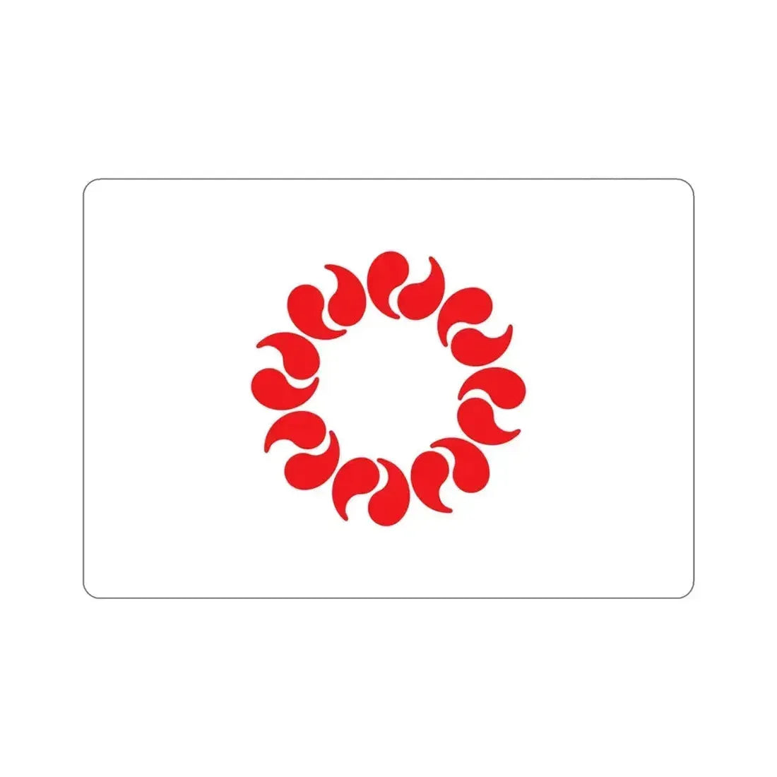 Flag of Saitama Prefecture Japan STICKER Vinyl Die-Cut Decal 5 Inch - The Sticker Space