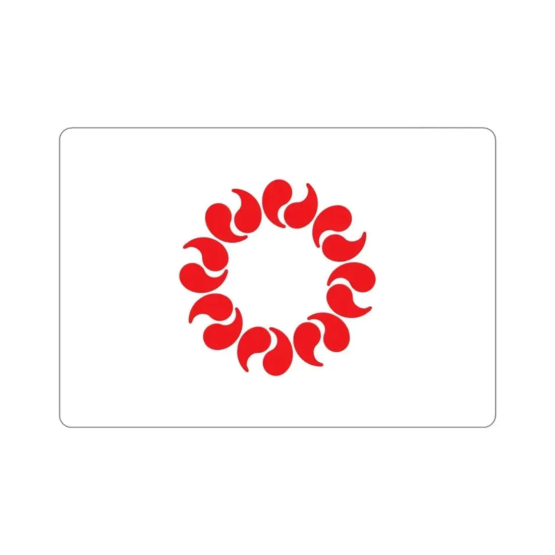 Flag of Saitama Prefecture Japan STICKER Vinyl Die-Cut Decal 5 Inch - The Sticker Space