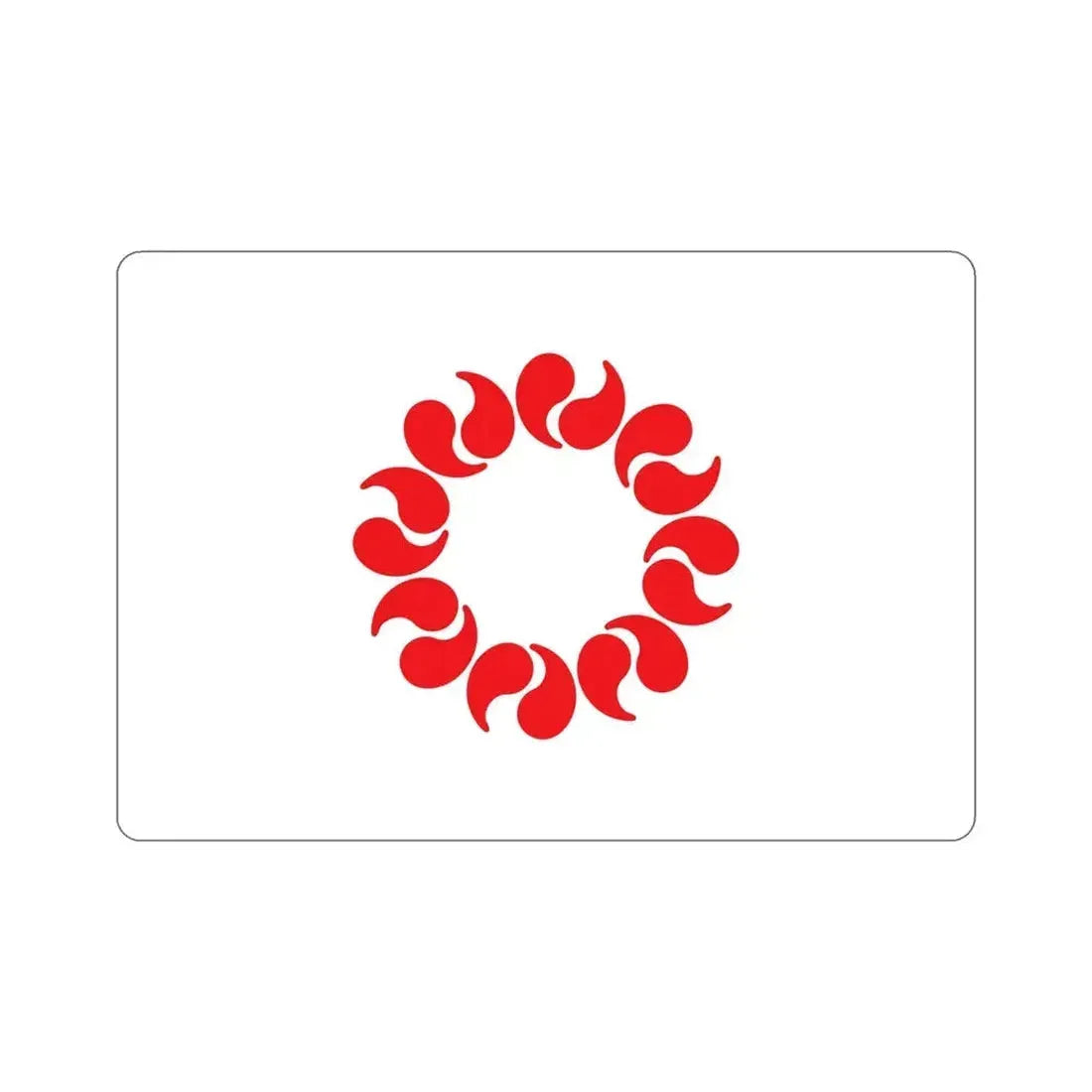 Flag of Saitama Prefecture Japan STICKER Vinyl Die-Cut Decal 6 Inch - The Sticker Space