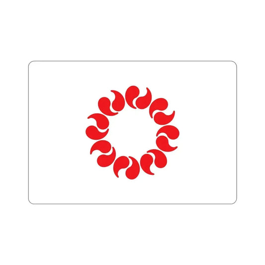 Flag of Saitama Prefecture Japan STICKER Vinyl Die-Cut Decal 6 Inch - The Sticker Space