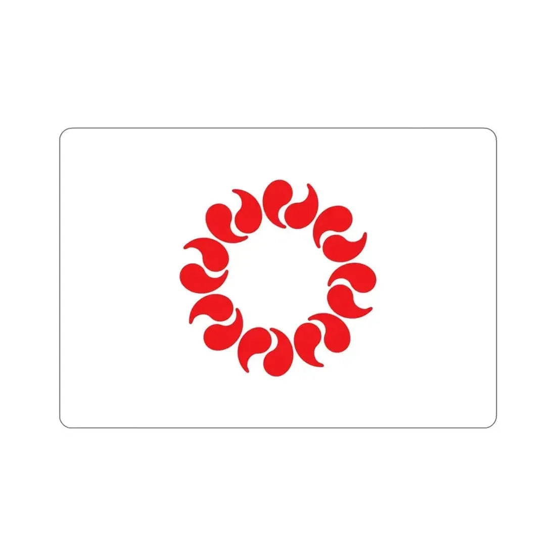 Flag of Saitama Prefecture Japan STICKER Vinyl Die-Cut Decal - The Sticker Space