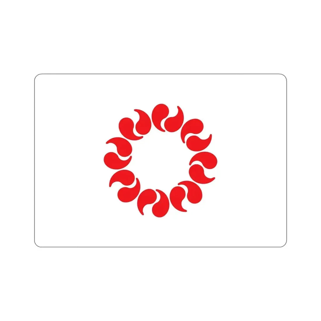 Flag of Saitama Prefecture Japan STICKER Vinyl Die-Cut Decal - The Sticker Space