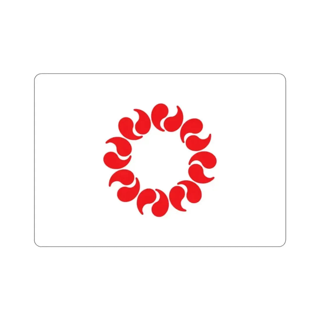 Flag of Saitama Prefecture Japan STICKER Vinyl Die-Cut Decal - The Sticker Space