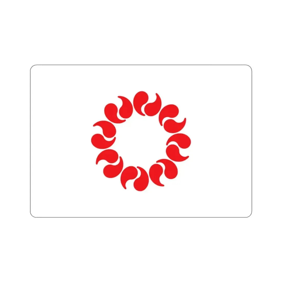 Flag of Saitama Prefecture Japan STICKER Vinyl Die-Cut Decal - The Sticker Space