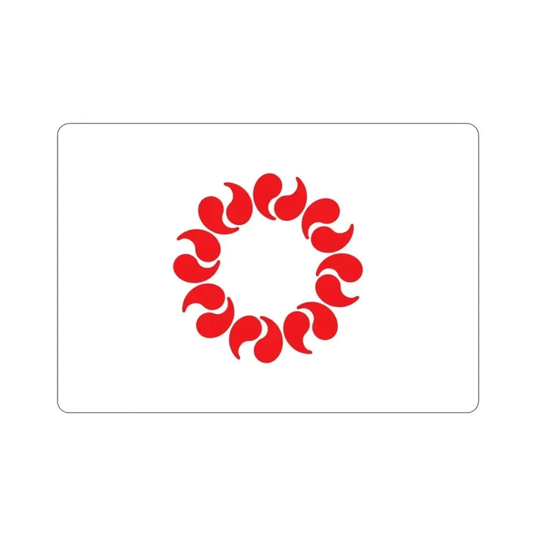 Flag of Saitama Prefecture Japan STICKER Vinyl Die-Cut Decal - The Sticker Space