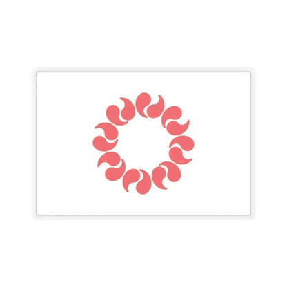 Flag of Saitama Prefecture Japan - STICKER Vinyl Kiss-Cut Decal 2 Inch Transparent - The Sticker Space