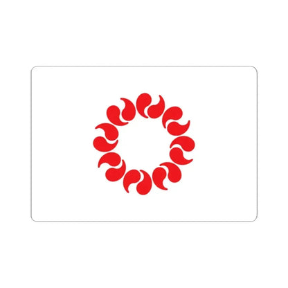 Flag of Saitama Prefecture Japan - STICKER Vinyl Kiss-Cut Decal 2 Inch White - The Sticker Space
