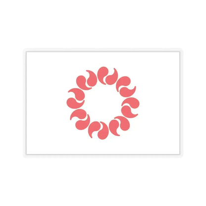 Flag of Saitama Prefecture Japan - STICKER Vinyl Kiss-Cut Decal 3 Inch Transparent - The Sticker Space