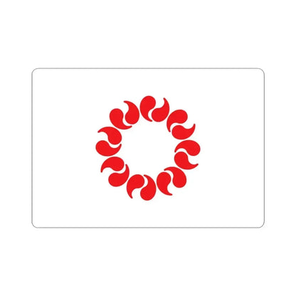 Flag of Saitama Prefecture Japan - STICKER Vinyl Kiss-Cut Decal 3 Inch White - The Sticker Space
