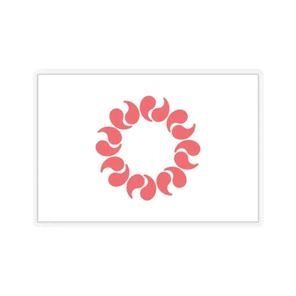 Flag of Saitama Prefecture Japan - STICKER Vinyl Kiss-Cut Decal 4 Inch Transparent - The Sticker Space