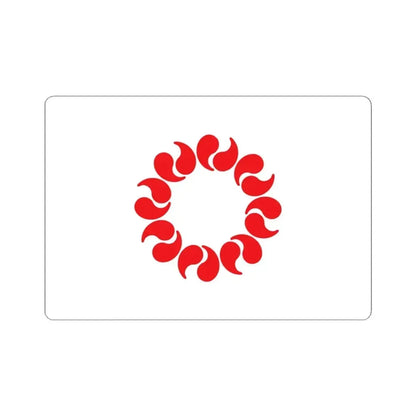 Flag of Saitama Prefecture Japan - STICKER Vinyl Kiss-Cut Decal 4 Inch White - The Sticker Space