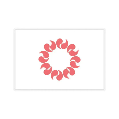 Flag of Saitama Prefecture Japan - STICKER Vinyl Kiss-Cut Decal 6 Inch Transparent - The Sticker Space