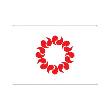 Flag of Saitama Prefecture Japan - STICKER Vinyl Kiss-Cut Decal 6 Inch White - The Sticker Space