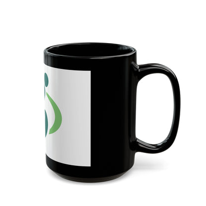 Flag of Saitama Saitama Japan - Black Coffee Mug-The Sticker Space