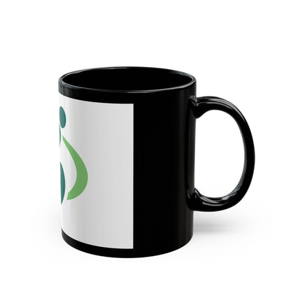 Flag of Saitama Saitama Japan - Black Coffee Mug-The Sticker Space