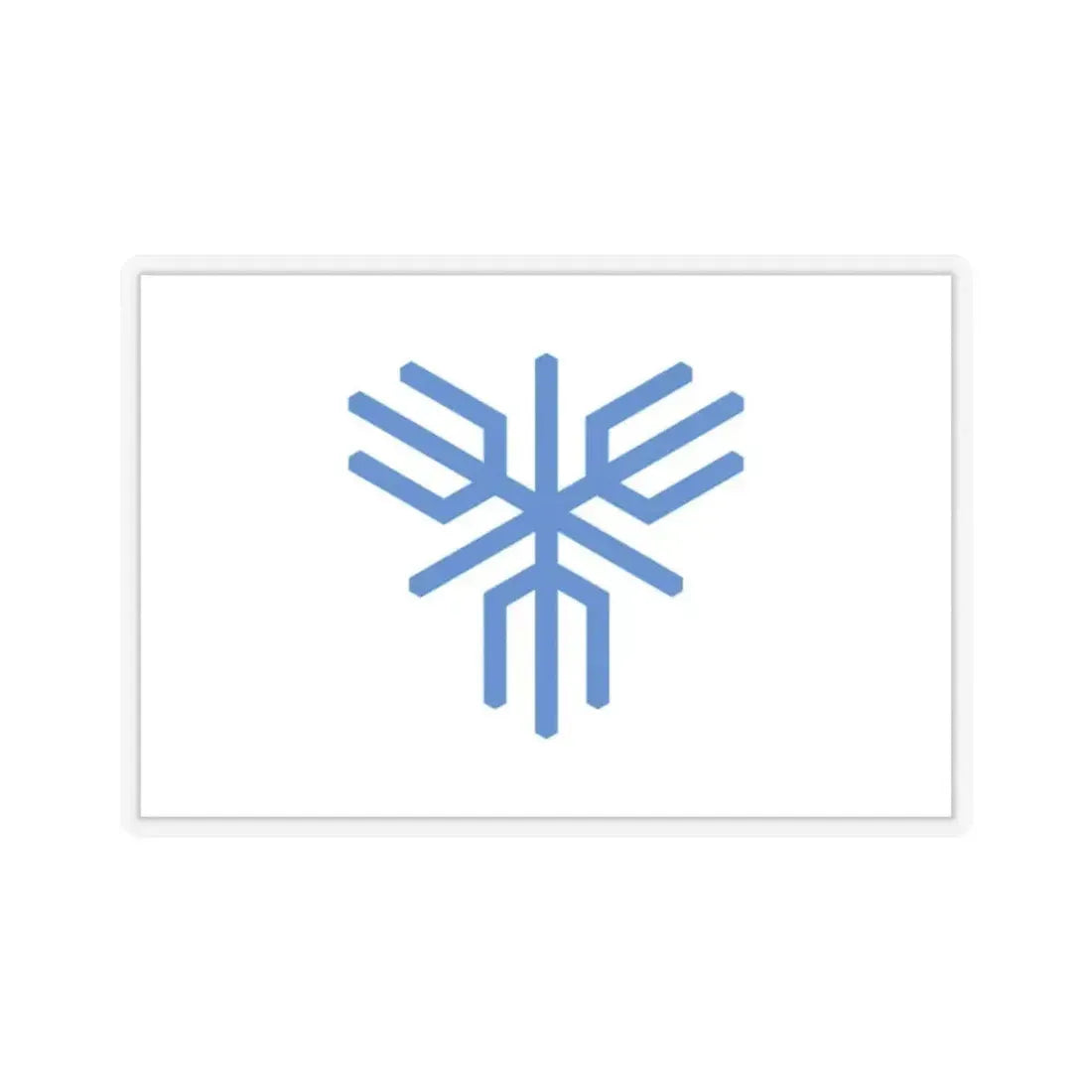 Flag of Sakai Osaka Japan - STICKER Vinyl Kiss-Cut Decal 2 Inch Transparent - The Sticker Space