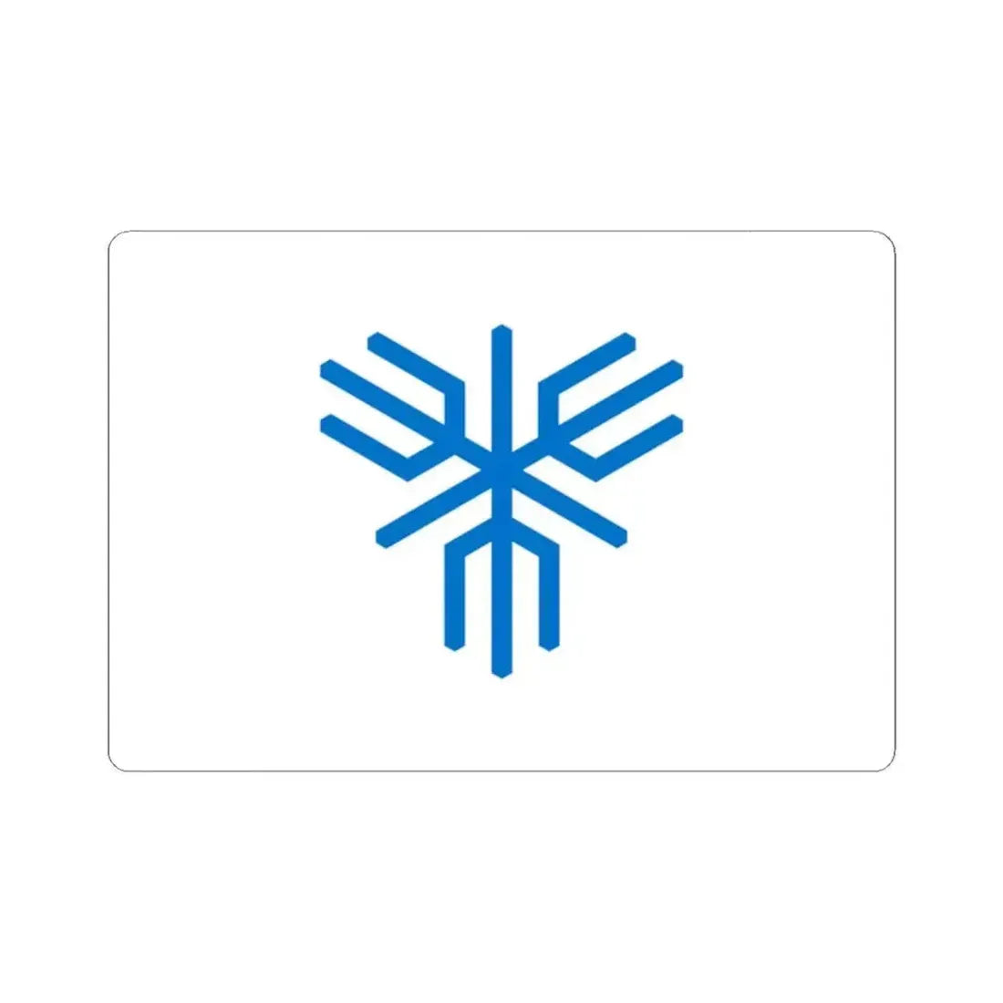 Flag of Sakai Osaka Japan - STICKER Vinyl Kiss-Cut Decal 2 Inch White - The Sticker Space