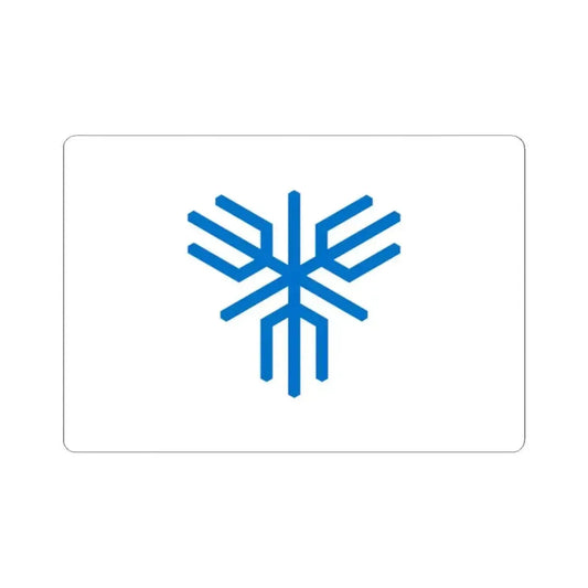 Flag of Sakai Osaka Japan - STICKER Vinyl Kiss-Cut Decal 2 Inch White - The Sticker Space