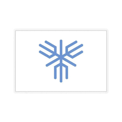 Flag of Sakai Osaka Japan - STICKER Vinyl Kiss-Cut Decal 3 Inch Transparent - The Sticker Space