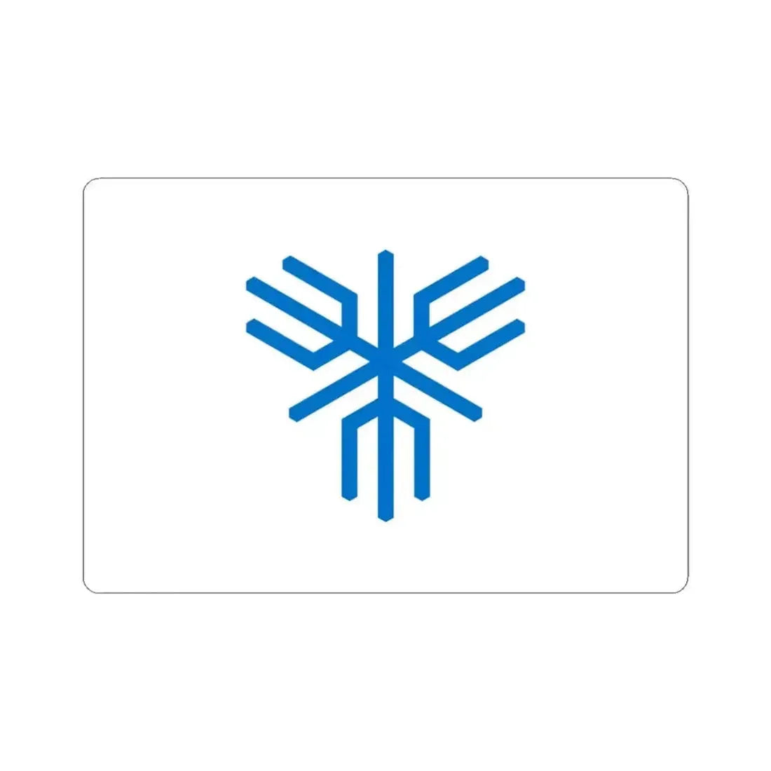 Flag of Sakai Osaka Japan - STICKER Vinyl Kiss-Cut Decal 3 Inch White - The Sticker Space