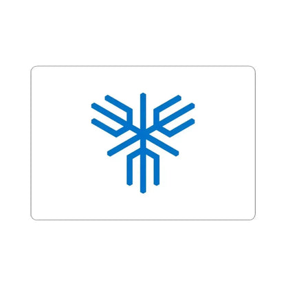 Flag of Sakai Osaka Japan - STICKER Vinyl Kiss-Cut Decal 3 Inch White - The Sticker Space