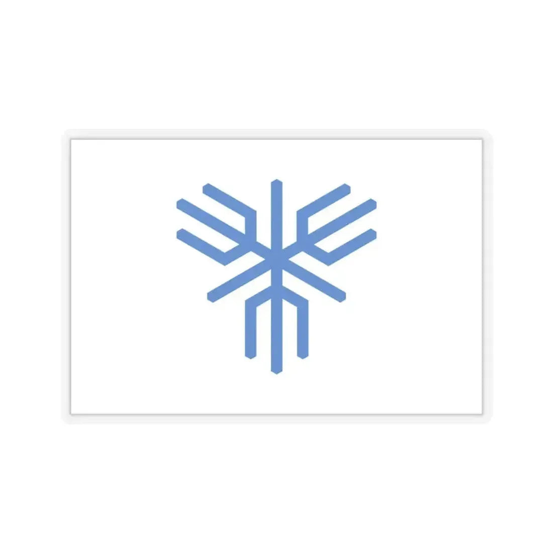 Flag of Sakai Osaka Japan - STICKER Vinyl Kiss-Cut Decal 4 Inch Transparent - The Sticker Space