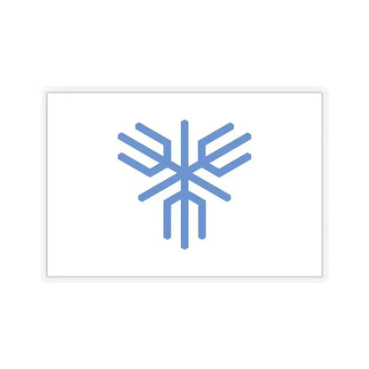 Flag of Sakai Osaka Japan - STICKER Vinyl Kiss-Cut Decal 4 Inch Transparent - The Sticker Space