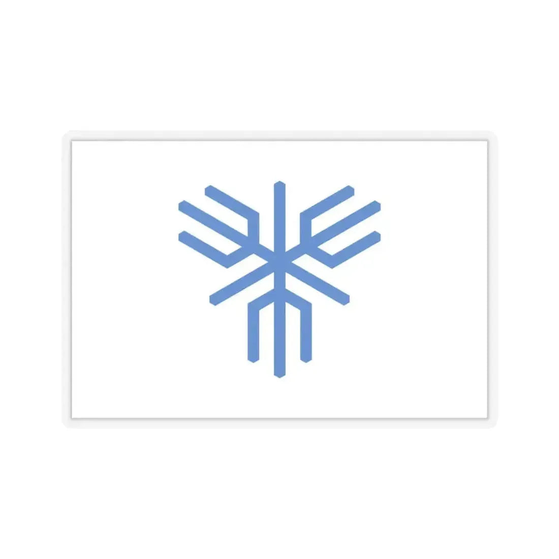 Flag of Sakai Osaka Japan - STICKER Vinyl Kiss-Cut Decal 6 Inch Transparent - The Sticker Space