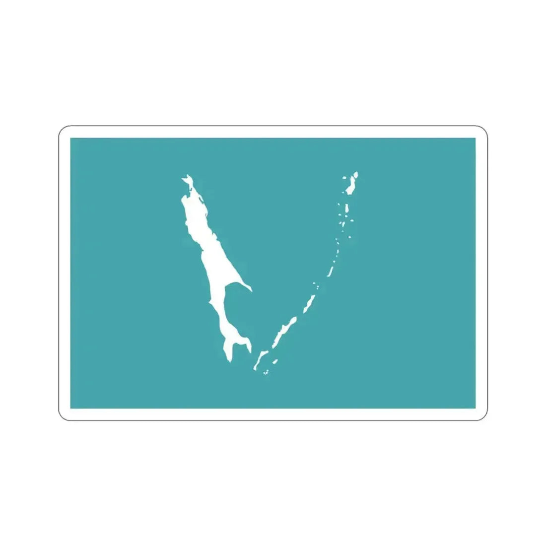 Flag of Sakhalin Oblast Russia STICKER Vinyl Die-Cut Decal 3 Inch - The Sticker Space