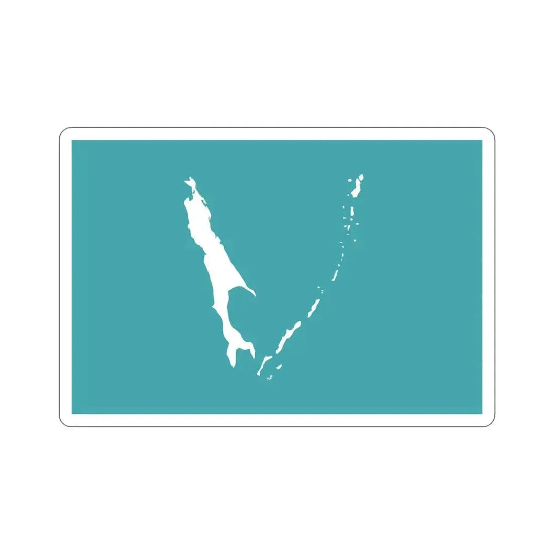 Flag of Sakhalin Oblast Russia STICKER Vinyl Die-Cut Decal 5 Inch - The Sticker Space