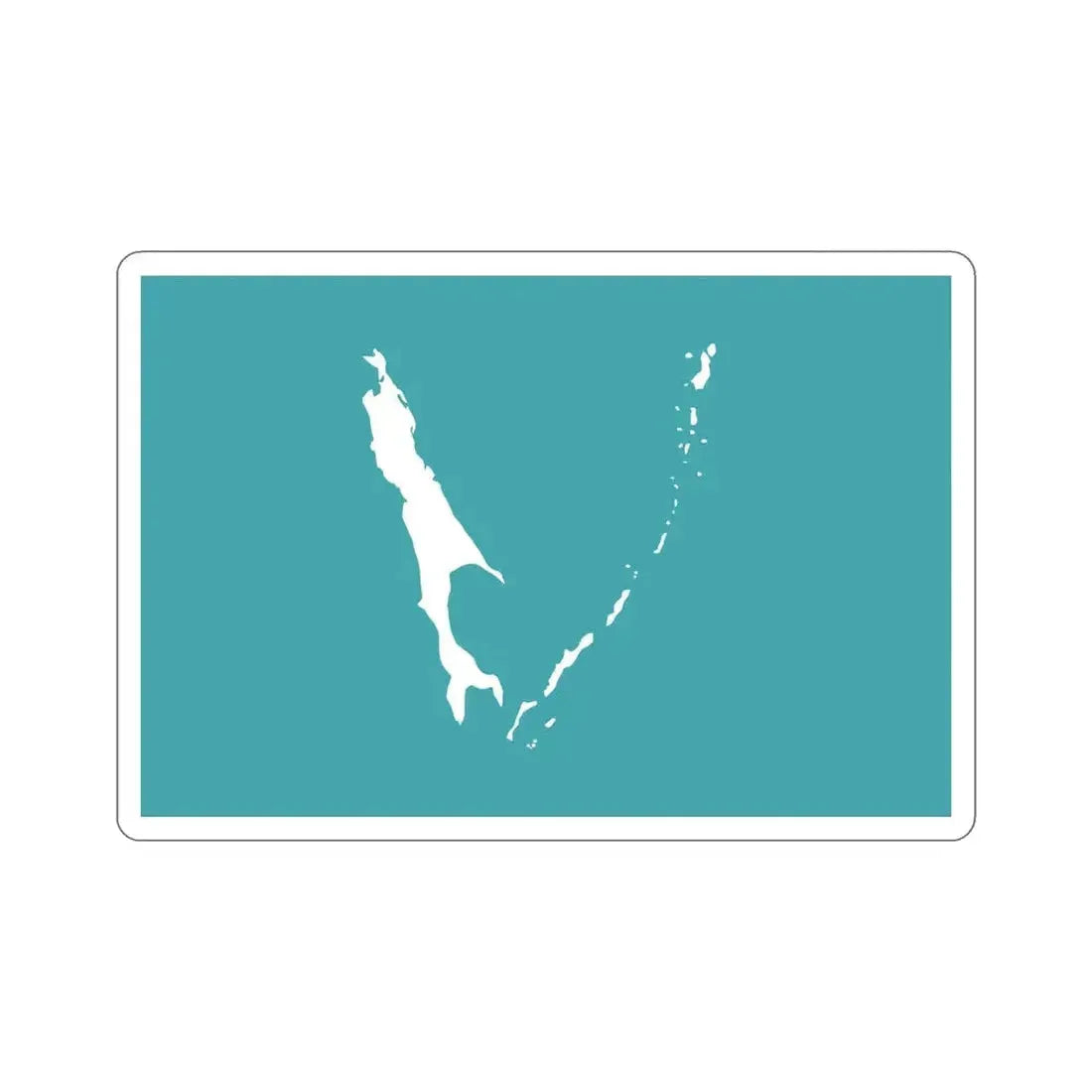 Flag of Sakhalin Oblast Russia STICKER Vinyl Die-Cut Decal - The Sticker Space