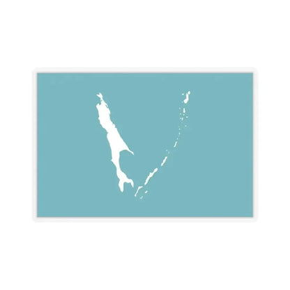 Flag of Sakhalin Oblast Russia - STICKER Vinyl Kiss-Cut Decal 2 Inch Transparent - The Sticker Space